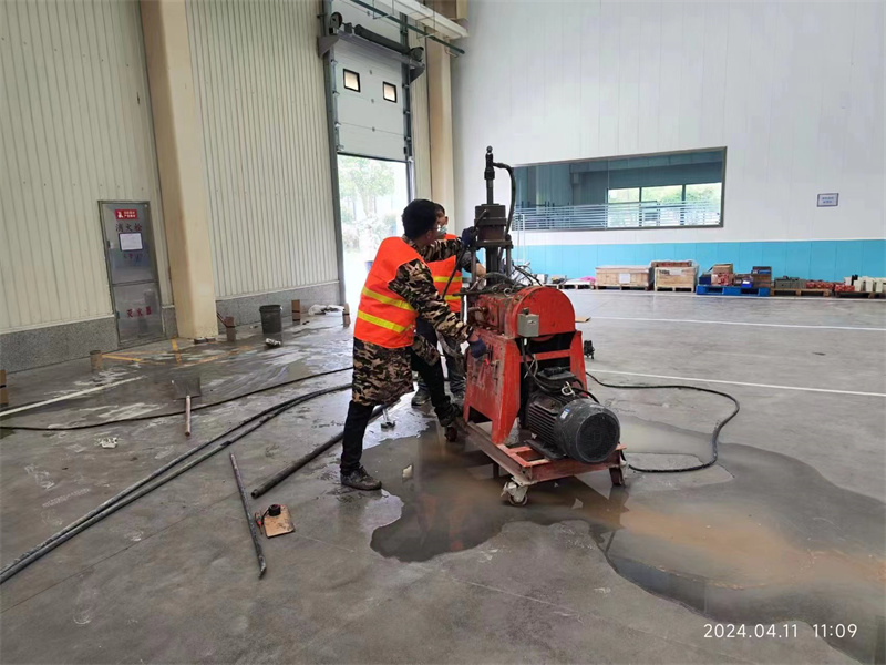 岐山厂房地面下沉塌陷注浆加固施工